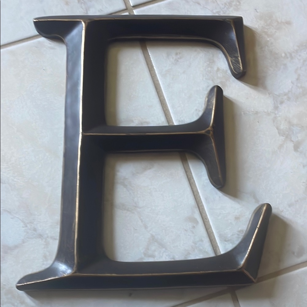 Hobby Lobby Black Dimensional Letter E Decor